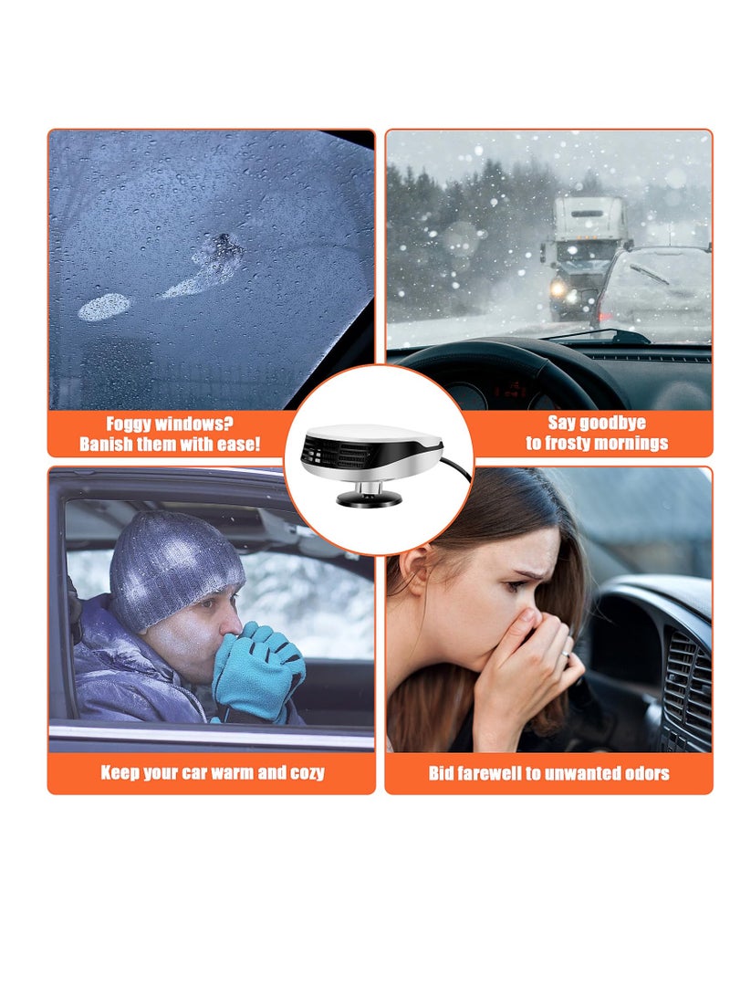 SYOSI High-Quality and Durable Construction: Our Portable Car Heater Defroster is crafted from robust ABS and heat-resistant materials, ensuring long-lasting durability. . - Image 5