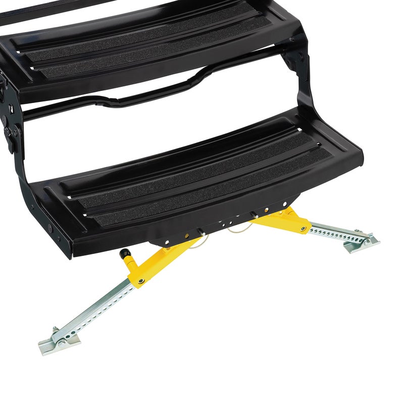 Lippert Solid Stance RV Step Stabilizer Kit for 5th Wheels Travel Trailers and Motorhomes