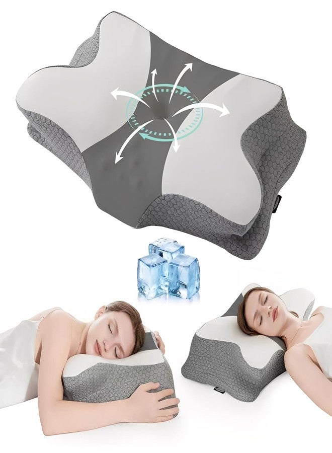 Lexeme Cervical Pillow for Neck and Shoulder Pain Relief, Memory Foam Pillows, Ergonomic Contour Bed Pillow, Soft for Side Sleep Stomach Sleeping and Back Sleeper - Image 1