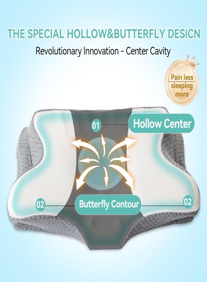 Lexeme Cervical Pillow for Neck and Shoulder Pain Relief, Memory Foam Pillows, Ergonomic Contour Bed Pillow, Soft for Side Sleep Stomach Sleeping and Back Sleeper - Image 4