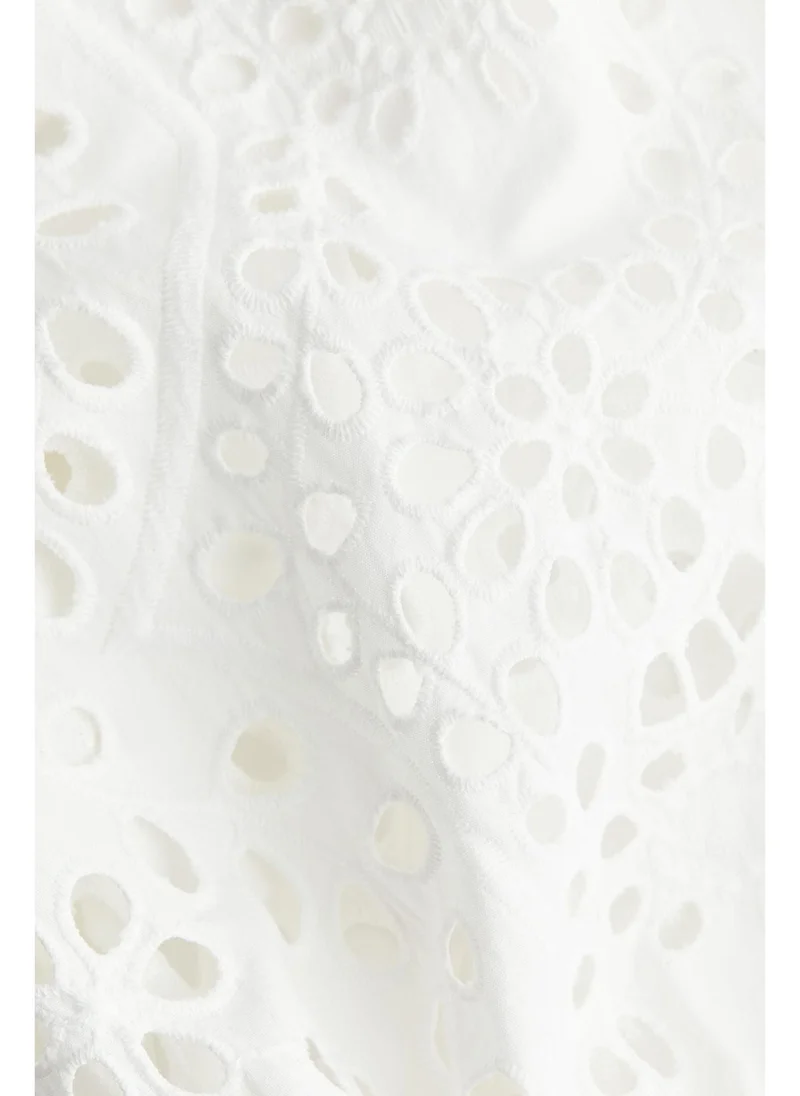H&M Broderie anglaise-sleeved dress
