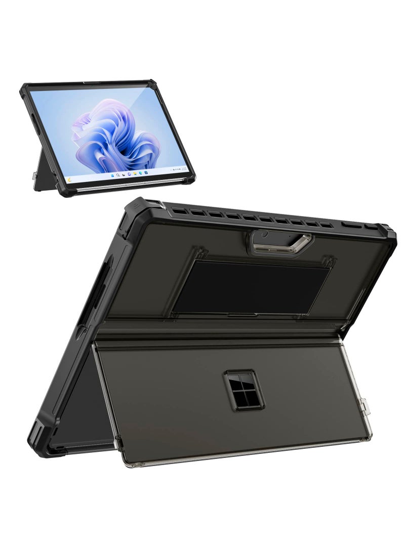 MoKo MoKo Case for Microsoft Surface Pro 11, Surface Pro 10, Surface Pro 9 13 Inch, All-in-One Rugged Cover with Kickstand Protective Case, Compatible with Type Cover Keyboard, Frosted Black  - Image 1