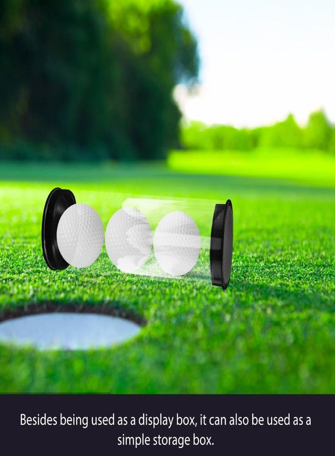 INOOMP Clear PVC Golf Ball Storage Tubes Golf Ball Display Case and Holder for Home Shop Use Collection Case - Image 4