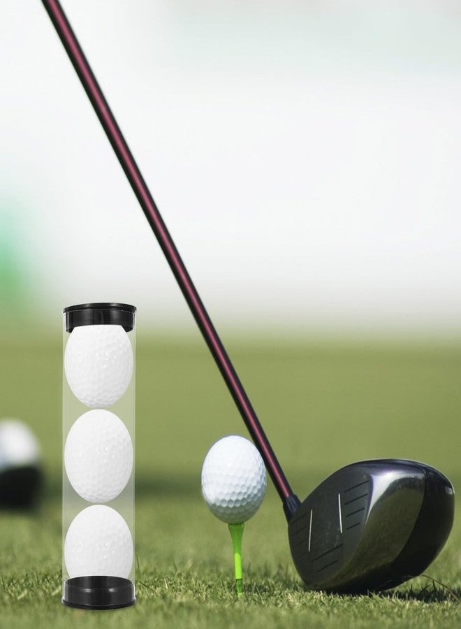 INOOMP Clear PVC Golf Ball Storage Tubes Golf Ball Display Case and Holder for Home Shop Use Collection Case - Image 3