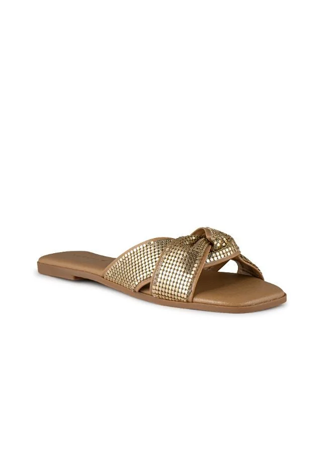 Vincci Brown Multi Strap Flat Sandals for Women | Best Price UAE