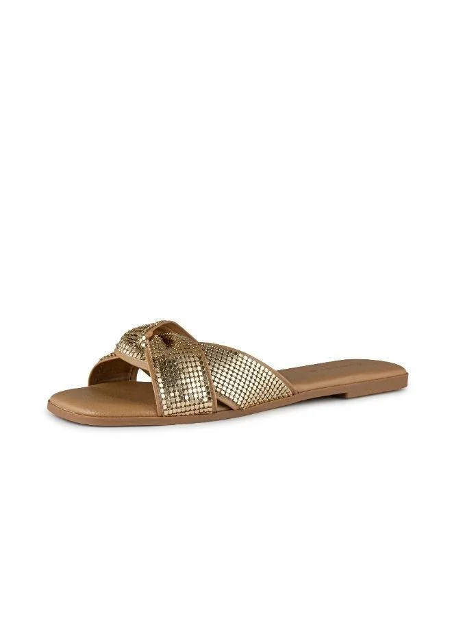Vincci Brown Multi Strap Flat Sandals for Women | Best Price UAE