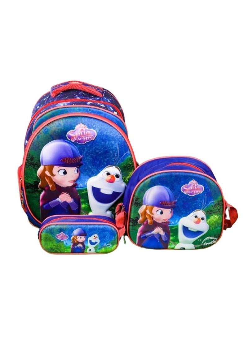 Generic - Sofia School Backpack with 2 Bags - GS16-B - Image 1