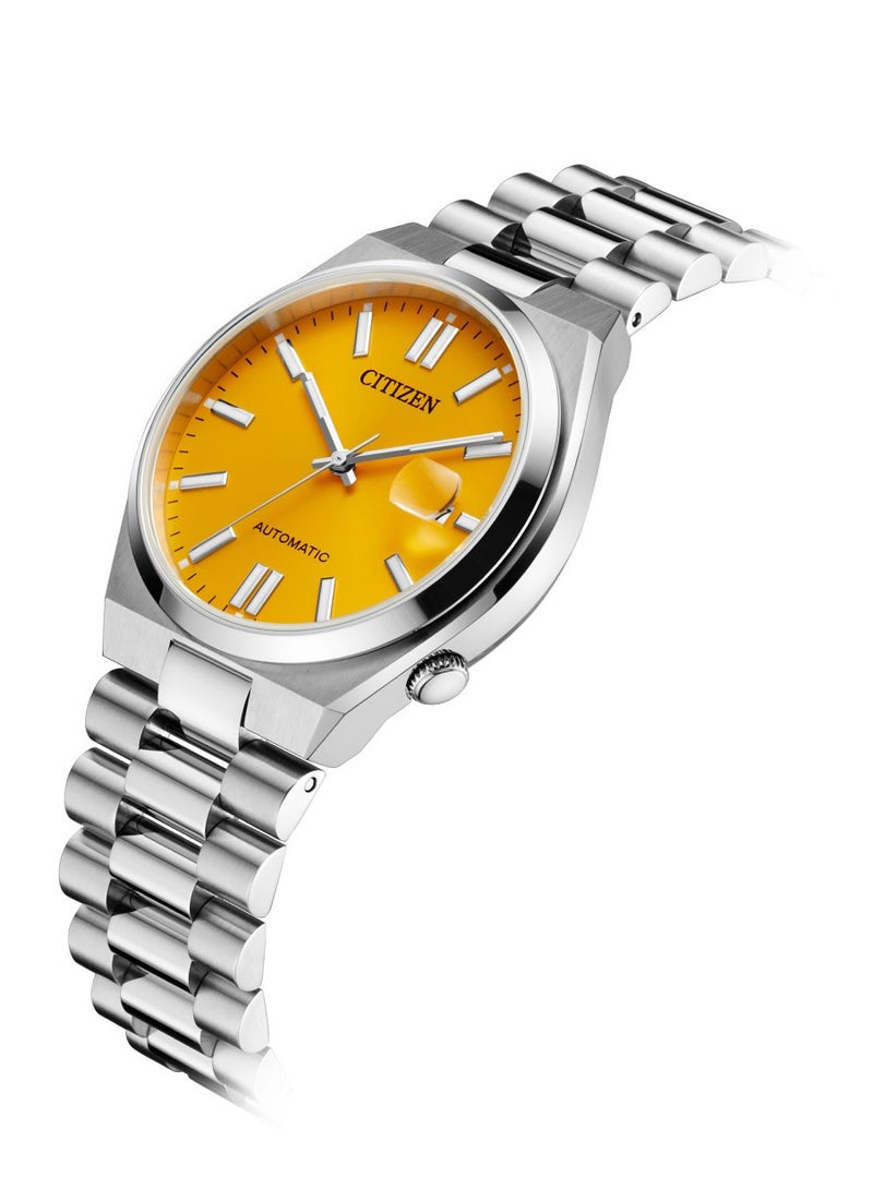 Citizen Automatic Yellow Dial Stainless Steel Men's Watch - NJ0150-81Z - 40mm - Image 2