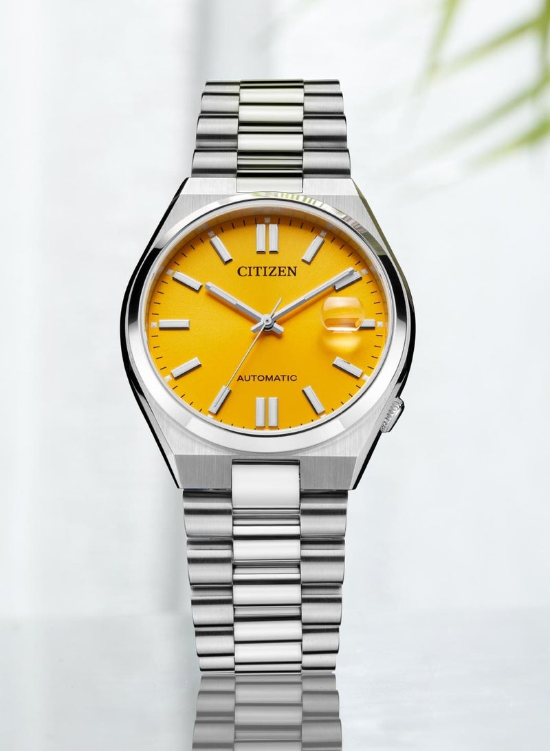 Citizen Automatic Yellow Dial Stainless Steel Men's Watch - NJ0150-81Z - 40mm - Image 3