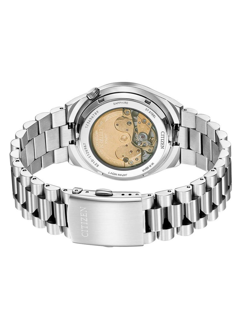 Citizen Automatic Yellow Dial Stainless Steel Men's Watch - NJ0150-81Z - 40mm - Image 4