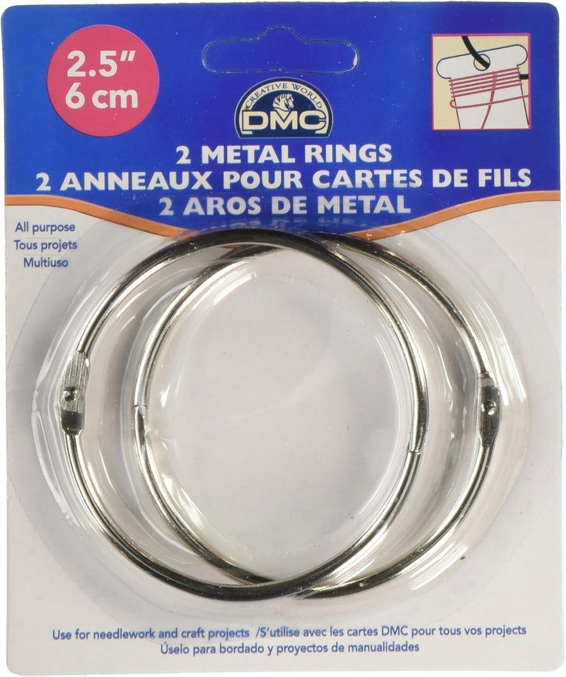Metal Rings 2.5", 2/Pkg