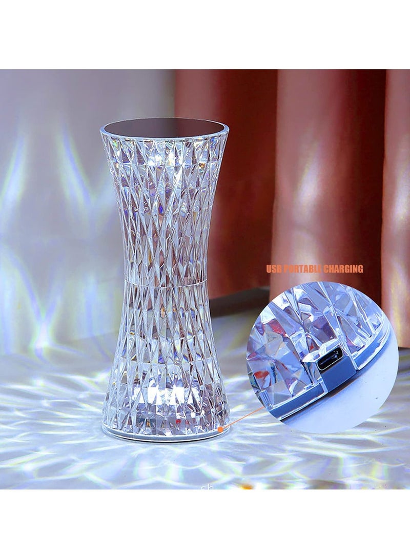 DubaiGallery Crystal Lamp Humidifier Air Humidifier Touch Night Light Cool Fogger Mister LED Room Decor Lights Home Documents  - Image 2