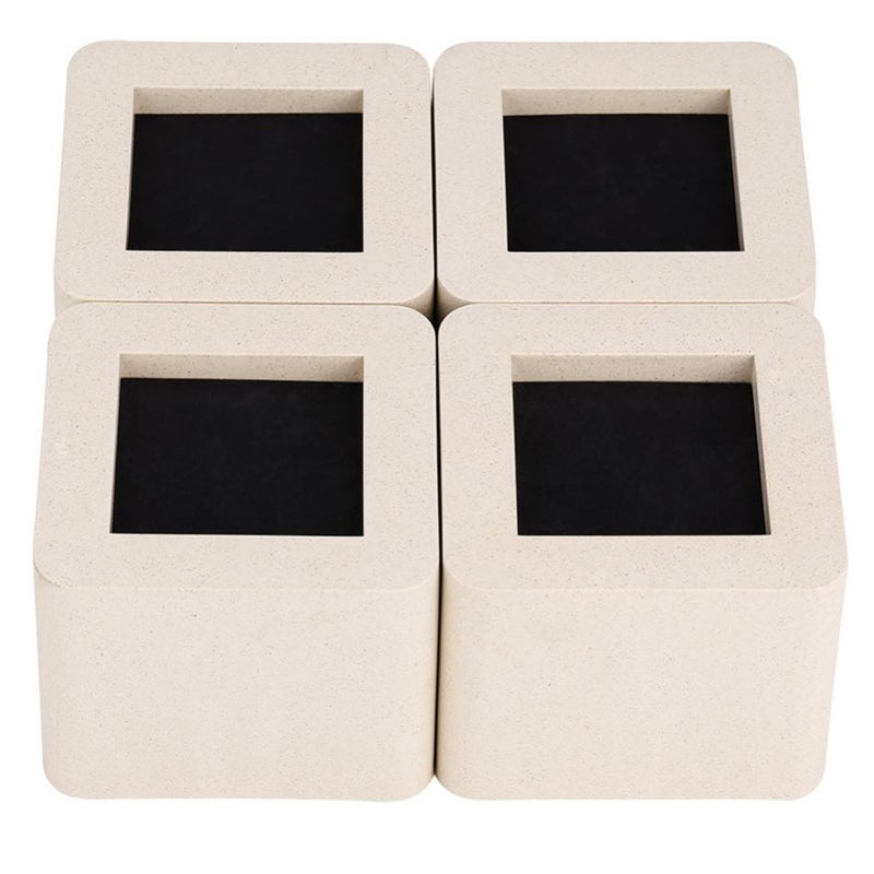 4Pcs/Set Ceramic Simulated Plastic Home Furniture Leg Risers for Table Desk Bed Sofa Wardrobe - Image 1