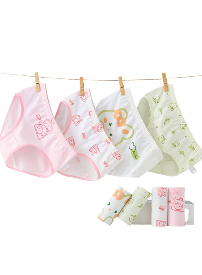 KUYING New Comfortable Skin friendly Breathable Underwear Set 0f 4