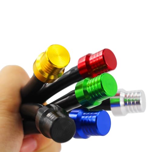 PRO BAT 10 Pack One Way ATV Dirt Bike Fuel Tank Cap Gas Cap Tube Vent Breather for PW50 PW80 TW200 CRF XR CR Dirt Bike All Quads Off-road Motorcycle, Black&Silver - Image 5