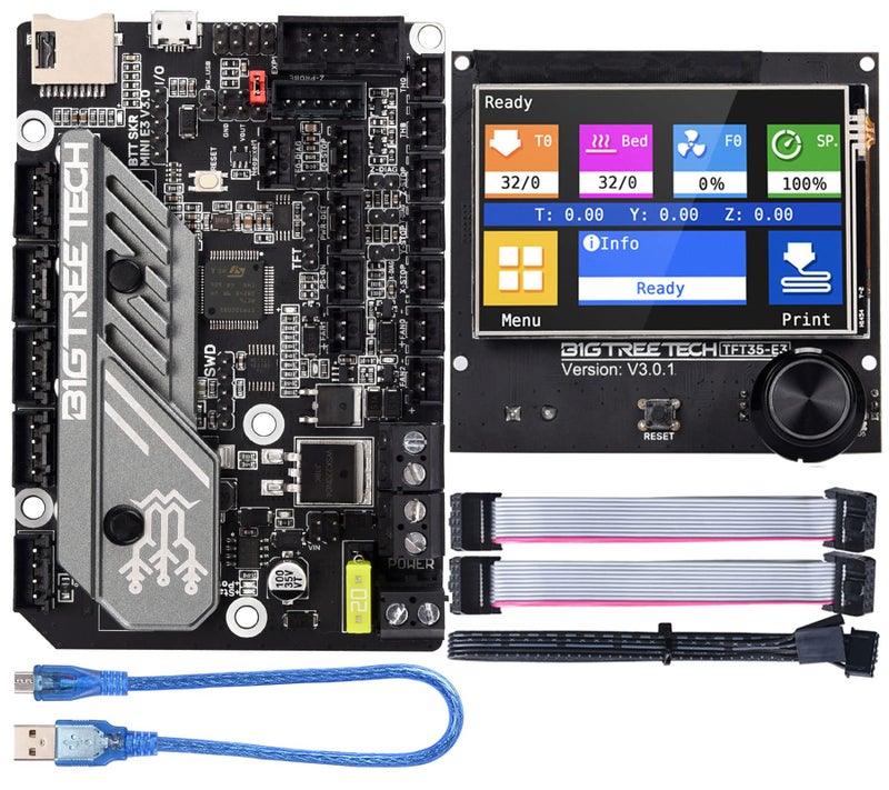 BIGTREETECH SKR Mini E3 V3.0 Control Board + TFT35 E3 V3.0.1 Graphic Smart Display Panel Board New Upgrade 3D Printer Parts for Ender 3, Ender3 Pro, Ender 3 V2 - Image 1