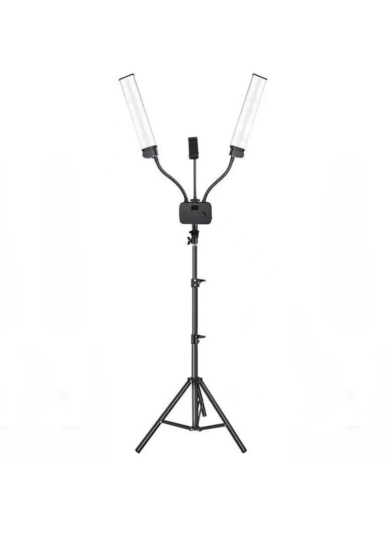 Double Arm Fill LED Light, Long Strip Photography Light, Dimmable Beauty LED Video Lights, Flexible Light Lamp For Photography And Videography, (Standard Light Plus 1.6m Reverse Folding Bracket) - Image 1
