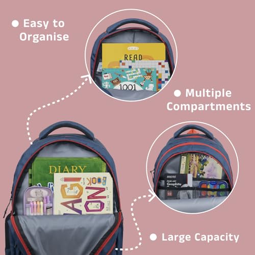 TRAVALATE 25L Stylish &Trendy Astronaut printed School Bag for Kid’s | Backpack for Class 1 to 5 School Going Boys & Girls - Blue - Image 5