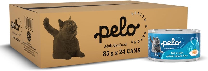 PELO WET CAT FOOD FISH 85 Grams x 24 Cans - Image 1