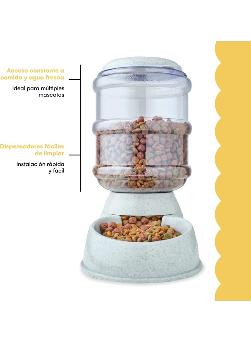 Noa Store Automatic Pet Feeder – Gravity Food Dispenser for Cats & Dogs – Large Capacity Feeding Station – Dry Food Feeder for Small & Medium Pets – Easy to Clean & Refill  - Image 3