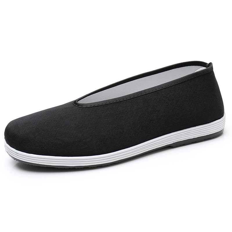 Summer Old Beijing Cloth Shoes Men's Casual Shoes Non-slip Wear-resistant Beef Sole Slip-on Chinese Style Shoes Men's Trendy - Image 1