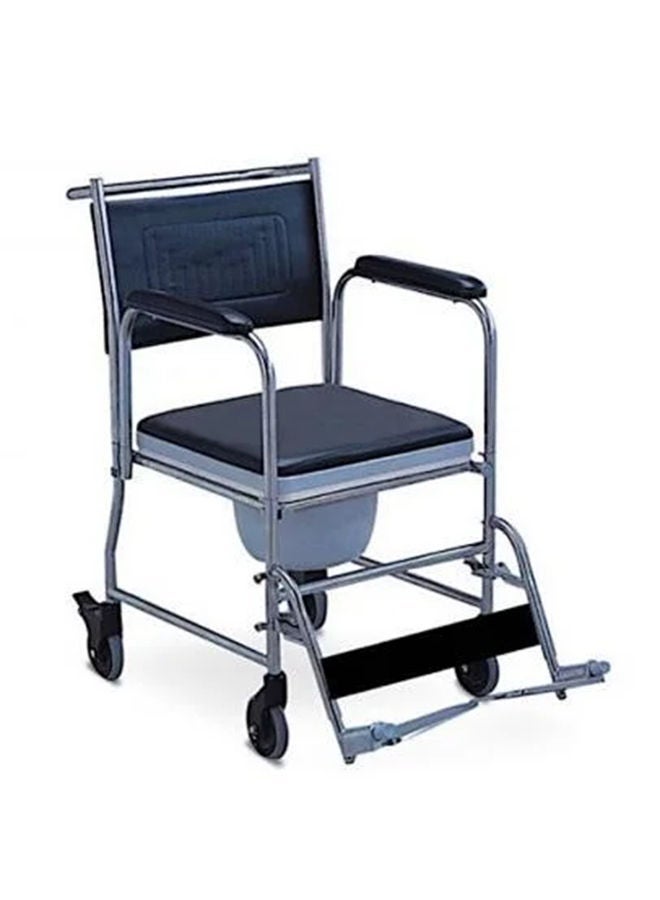 Gilani Mobility Portable Shower and Toilet Commode Chair with Foldable Wheelchair - Image 3