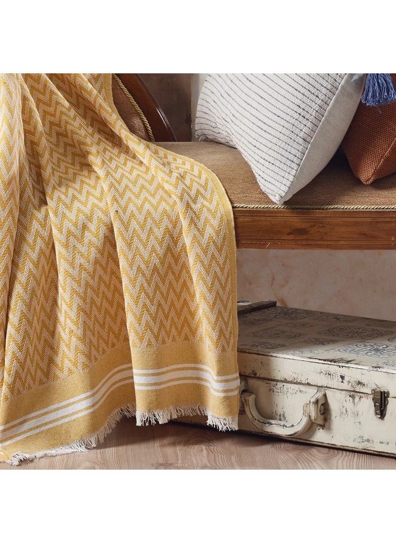 Vagonik Zigzag Cotton Sofa Throw