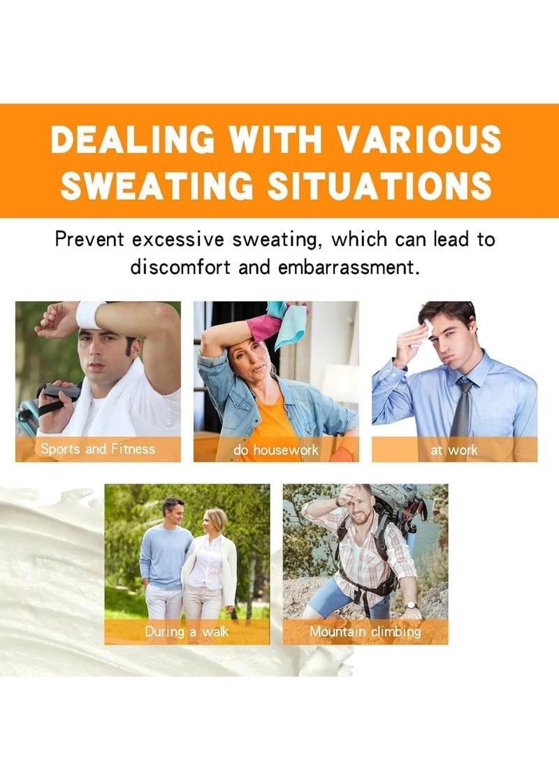 Jaysuing - Face Antiperspirant Sweat Absorbing Lotion, Face Anti Sweat Lotion, Face Sweat Blocker, Antiperspirant and Oil Control Lotion for Face, Forehead and Scalp, Reduces Face and Body Sweating 60g - Image 1