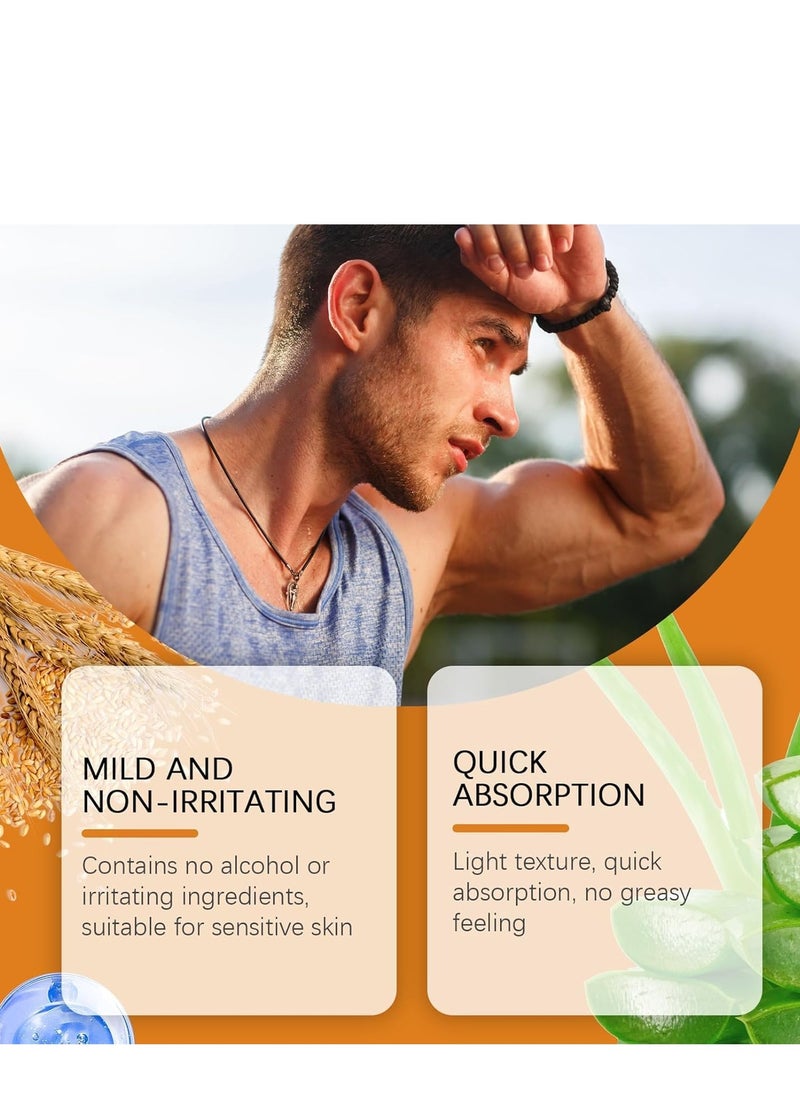Jaysuing - Face Antiperspirant Sweat Absorbing Lotion, Face Anti Sweat Lotion, Face Sweat Blocker, Antiperspirant and Oil Control Lotion for Face, Forehead and Scalp, Reduces Face and Body Sweating 60g - Image 1