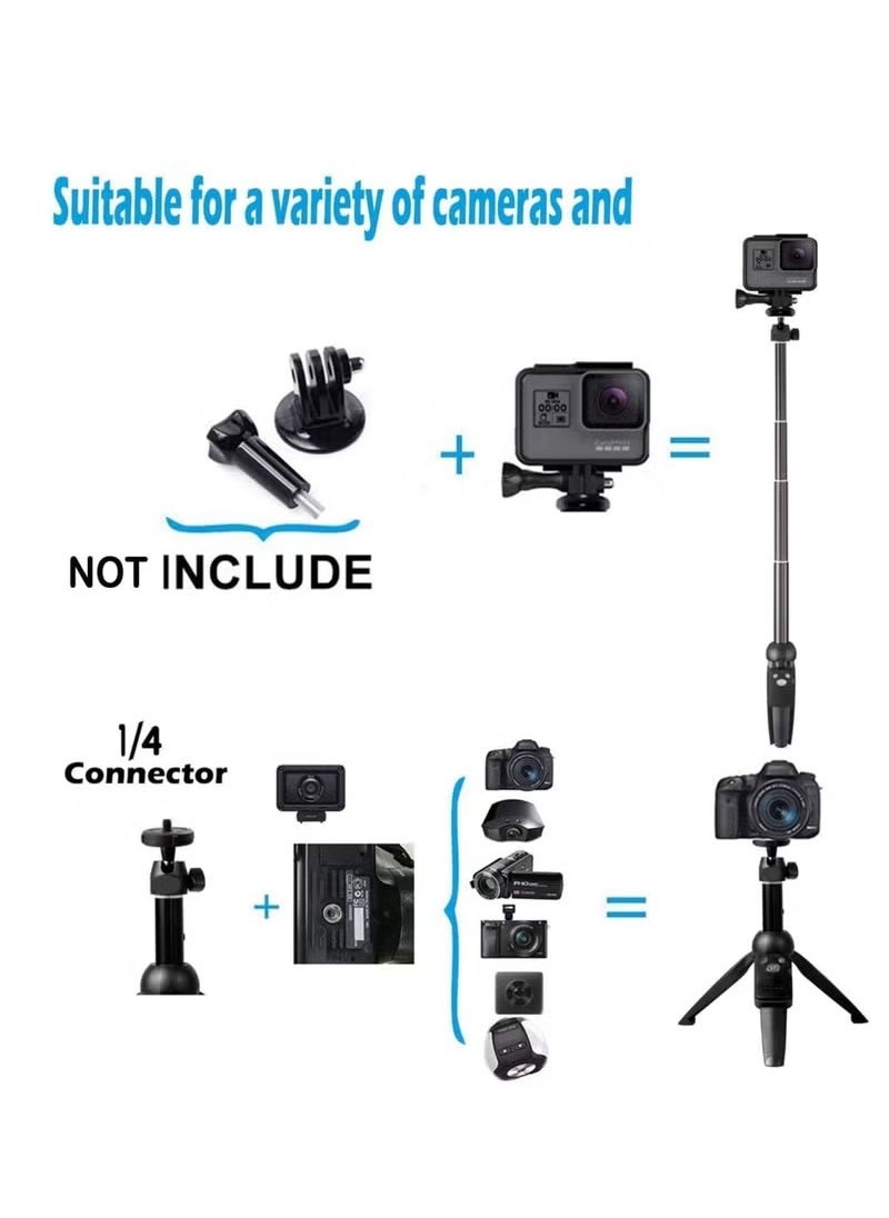 MIGOFAST - Selfie Stick For Phone Size 4.5 6.2Inch Extendable Selfie Stick Tripod with Bluetooth Wireless Remote Phone Holder - Image 1
