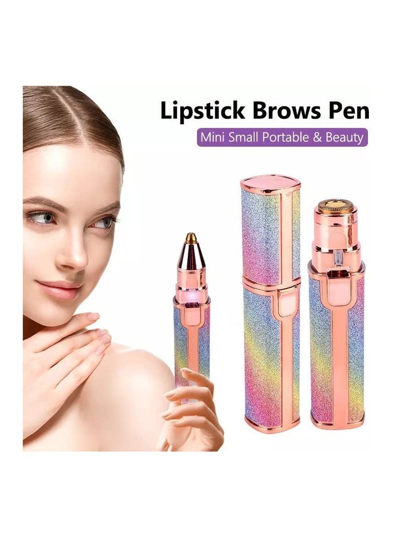 ELTRAZONE 2 in 1 Eyebrow Trimmer & Facial Hair Remover for Women, 2 in 1 Eyebrow Trimmer and 100% Painless Hair Remover with Light for Eyebrow, Nose, Lips, Face, Body - Image 4