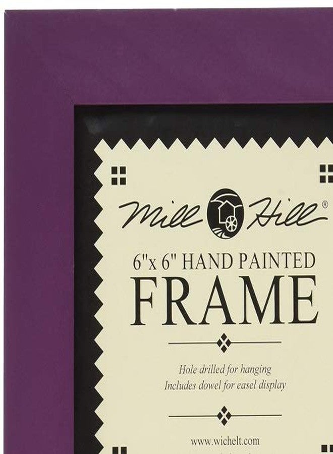 Mill Hill Wooden Frame, 6 by 6-Inch, Matte Purple - Image 2