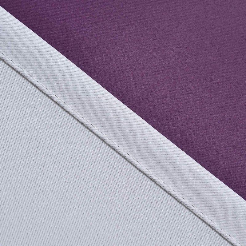 COSVIYA Rod Pocket Ombre Room Darkening Curtains 84 inch Length 2 Panels  Purple and Grayish White Gradient Drapes Light Blocking Insulated Thermal Window Curtains for Bedroom/Living Room 52x84 inches - Image 4