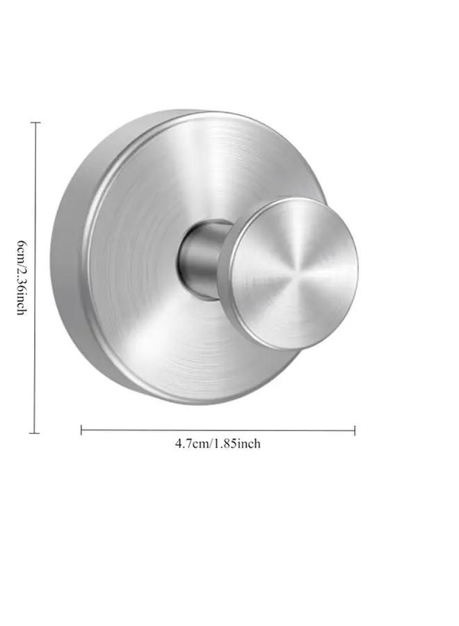 خطافات دش ثقيلة من الفولاذ المقاوم للصدأ بدون حفر، كؤوس شفط فضية مقاومة للماء للحمام - Image 4