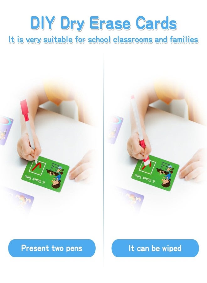 Jenlan Kids Schedule Chart, Felt Morning Night Routine Board for Autism Toddlers - Image 3