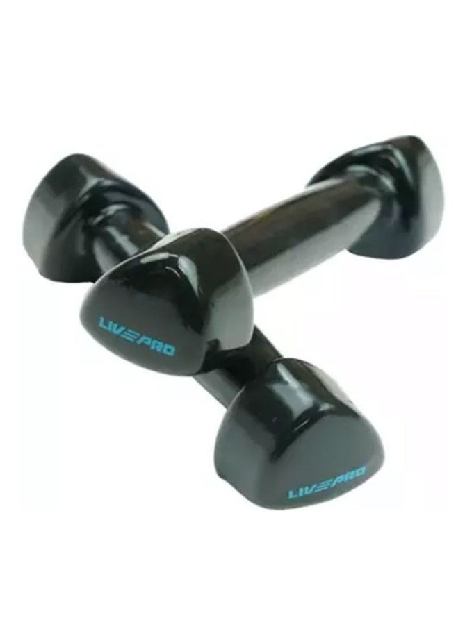 TA SPORT dumbbell High quality 4kg studio with black vinyl coating  - Image 2