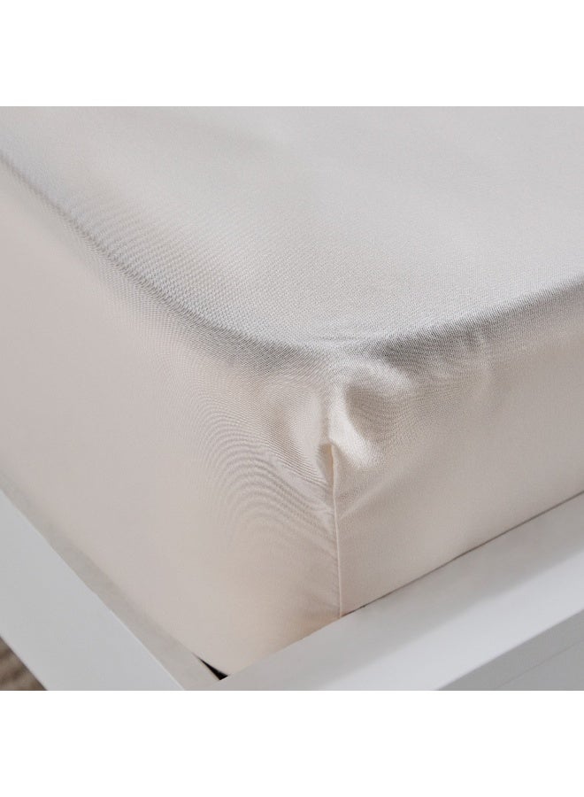 Home Box Derby Solid Microfiber King Fitted Sheet - 180x200+25 cm - Image 4