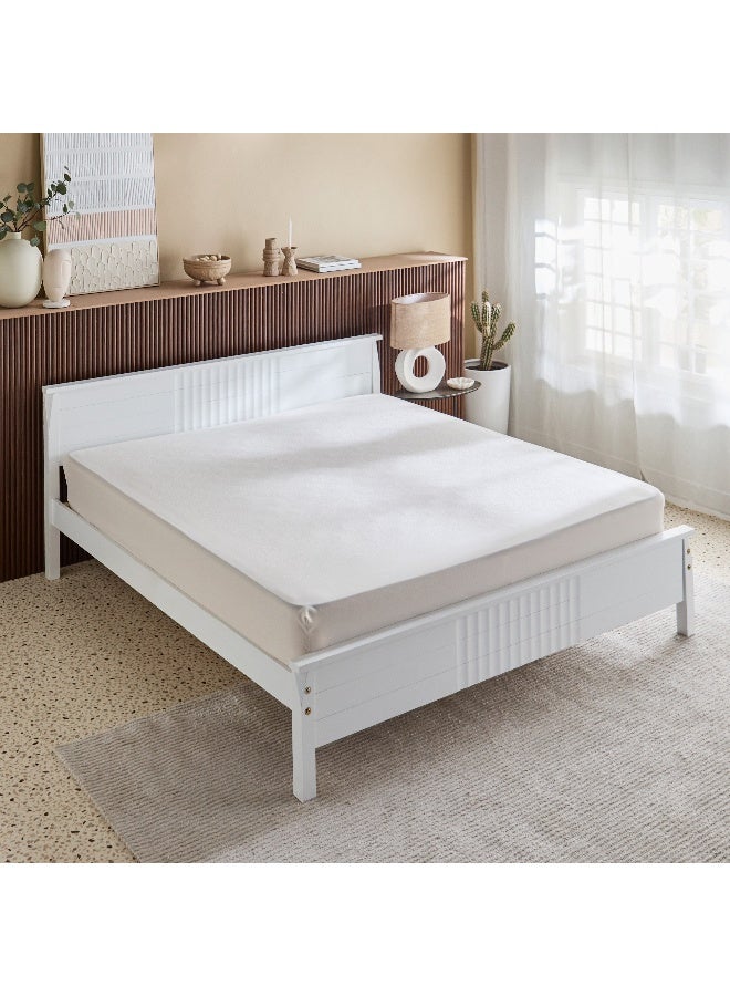 Home Box Derby Solid Microfiber King Fitted Sheet - 180x200+25 cm - Image 2