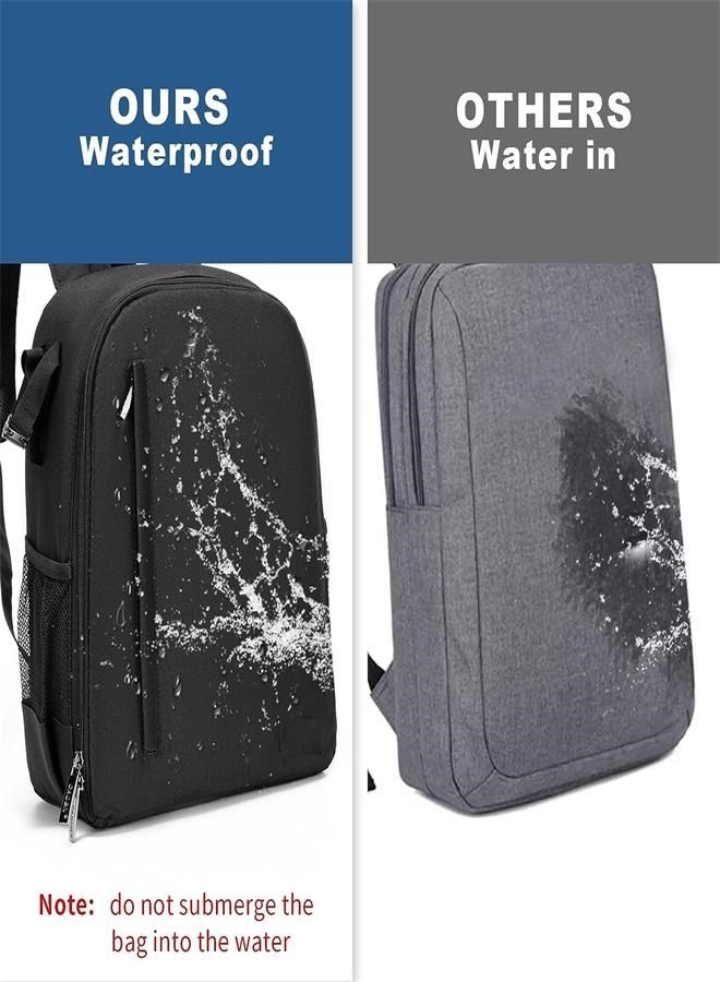 Camera Backpack Bag Professional for SLR DSLR Mirrorless Camera Waterproof Camera Case Compatible with Sony Canon Nikon Camera and Lens Tripod Accessories  - Image 2