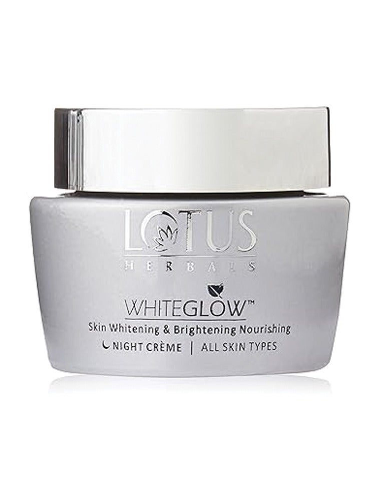 Lotus Herbal White Glow Skin Whitening and Brightening Nourishing Night Cream 60g  - Image 2