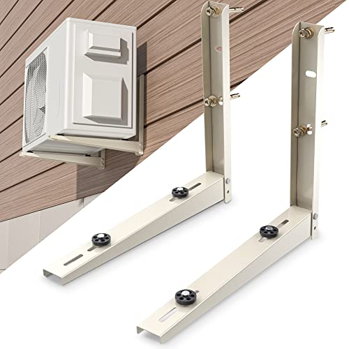 Cestluck Mini Split AC Bracket: Wall Mount for Ductless Mini Split AC/ Heating System 9000 12000 18000 24000 BTU, Foldable Wall Mounting Bracket Air Conditioning Support, Max 400 LBS - Image 1