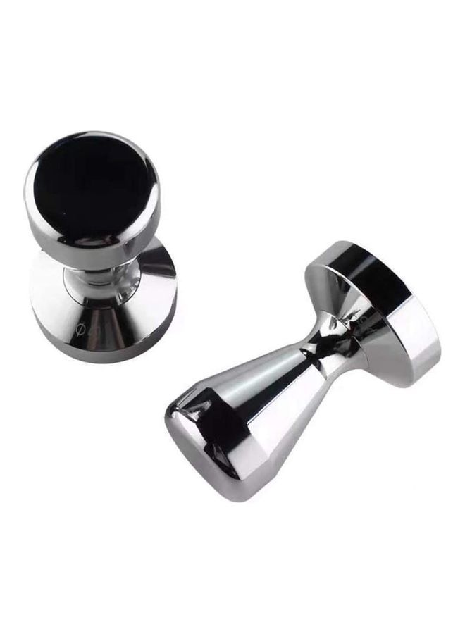 NIBEMINENT Handmade Coffee Pressed Powder Hammer Silver - Image 2