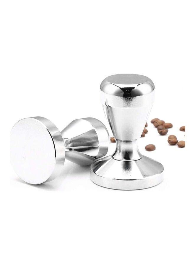 NIBEMINENT Handmade Coffee Pressed Powder Hammer Silver - Image 4