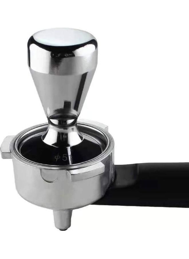 NIBEMINENT Handmade Coffee Pressed Powder Hammer Silver - Image 3