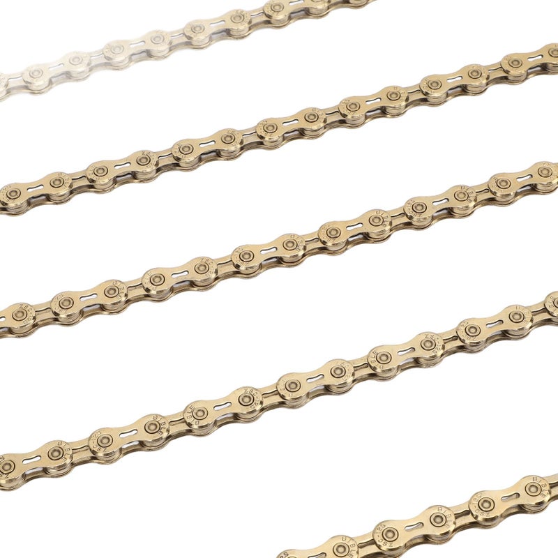 Rose Gold 12 Speed Bike Chain High Rigidity Lightweight Half Hollow Connector for Mountain Road Bikes - Image 3