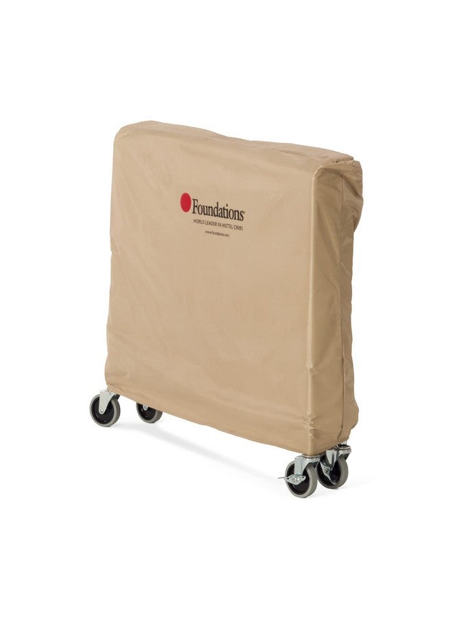 Foundations Crib Cover for Boutique and Travel Sleeper Compact Wood Cribs, Ease Transportation in Hotel, Heavy Duty Nylon to Extend Life of Crib, Protects from Dirt, Dust, Nicks, & Scratches (Tan) - Image 2