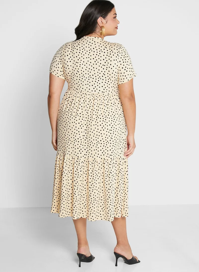 Simply Be Supersoft Printed Jersey Dress