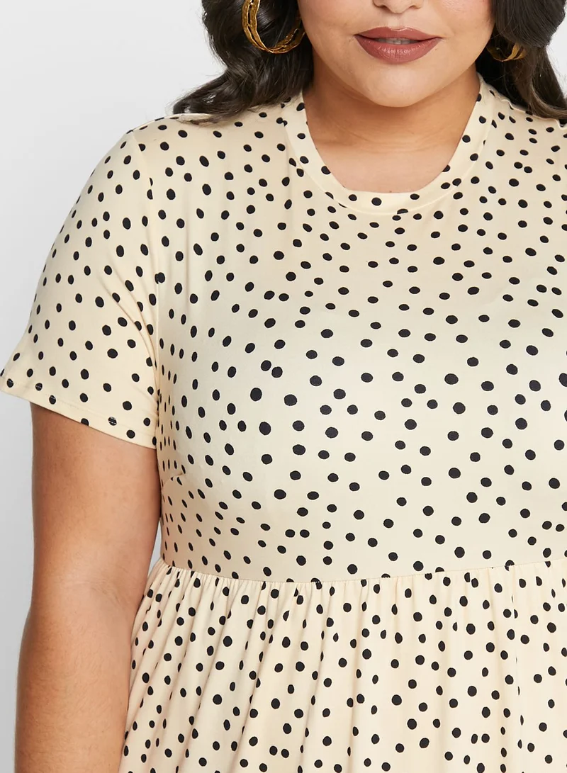 Simply Be Supersoft Printed Jersey Dress