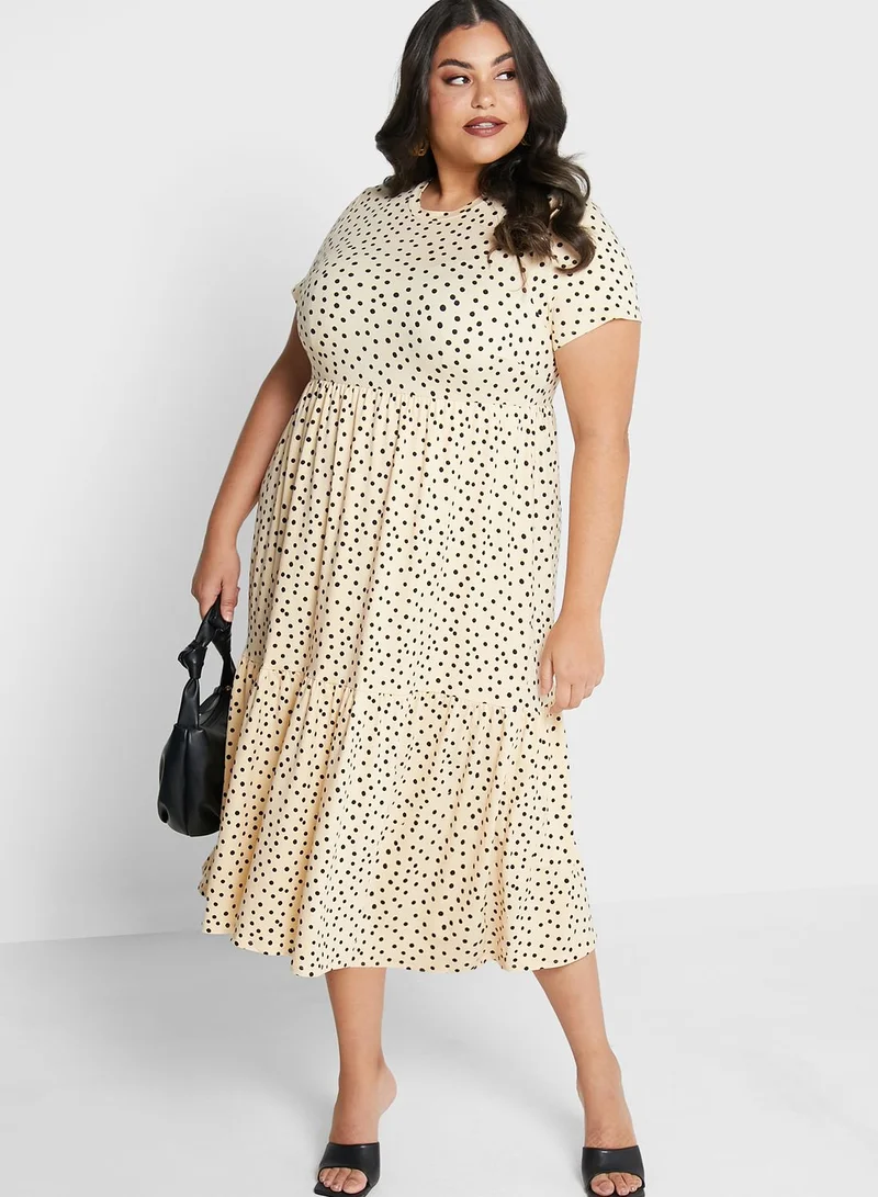 Simply Be Supersoft Printed Jersey Dress