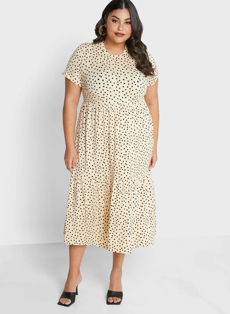 Simply Be Supersoft Printed Jersey Dress